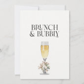 Vrijgezellenfeest pampas gras brunch en bubbly kaart (Achterkant)