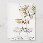 vrijgezellenfeest pampas gras uitnokken kaart (Achterkant)