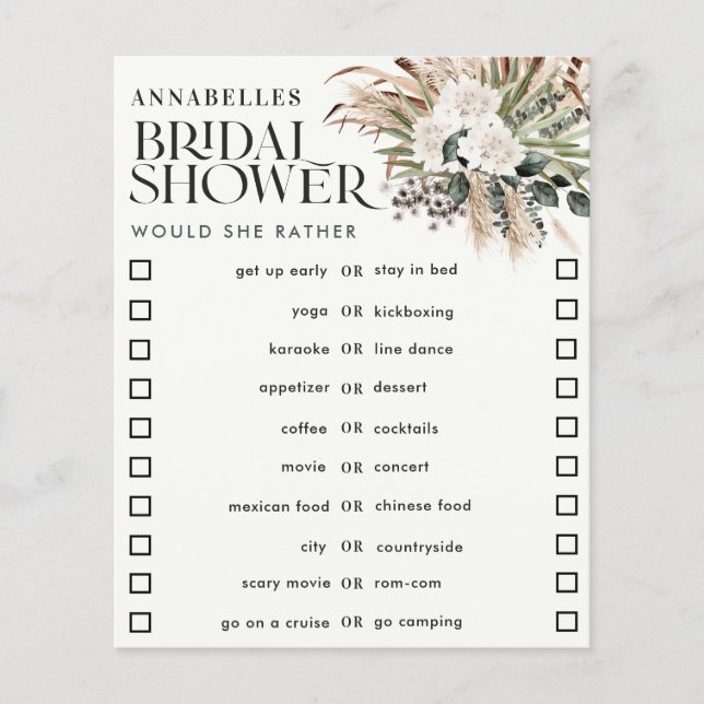 Vrijgezellenfeest pampas gras wil liever dat ze wi (Voorkant)