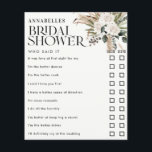 Vrijgezellenfeest pampas gras zei dat het wild was<br><div class="desc">Vrijgezellenfeest pampas gras en eucalyptus modern boho elegant stijlvol design voor games.</div>