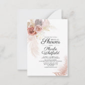 Vrijgezellenfeest Pampas Grass Terracotta Budget K Notitiekaartje (Voorkant)