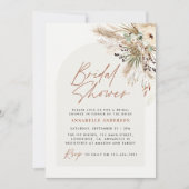 Vrijgezellenfeest pampas modern boho elegant kaart (Voorkant)