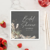 Vrijgezellenfeest pampas modern boho elegant nap servet (Insitu)