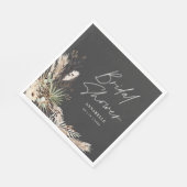 Vrijgezellenfeest pampas modern boho elegant nap servet (Hoek)