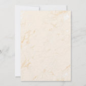 Vrijgezellenfeest pampas roos gouden luxe luxe kaart (Achterkant)