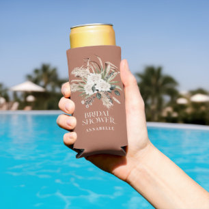 Vrijgezellenfeest pampas terracotta boho partij gu seltzer blikjeskoeler