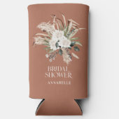 Vrijgezellenfeest pampas terracotta boho partij gu seltzer blikjeskoeler (Voorkant)