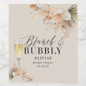 vrijgezellenfeest pampas wijn etiket (Enkel label)