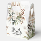 Vrijgezellenfeest pampas zwarte moderne bohpartij bedankdoosjes (Geopend)