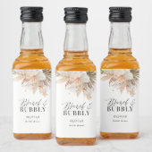 vrijgezellenfeest pampasgras likeurfles etiket (Flessen)