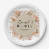 vrijgezellenfeest pampasgras papieren bordje (Voorkant)