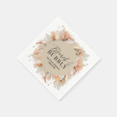 vrijgezellenfeest pampasgras servet (Hoek)