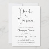 Vrijgezellenfeest Parels en Prosecco Kaart (Voorkant)