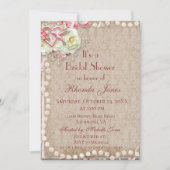 Vrijgezellenfeest Parels Roze en Bruin Kaart (Voorkant)