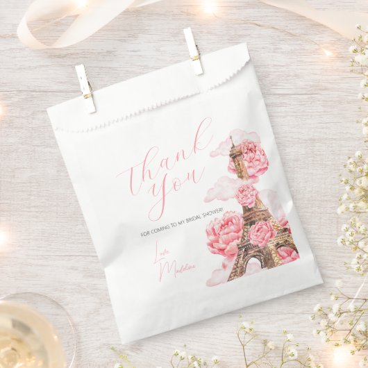 Vrijgezellenfeest Parijs Dank u wel Bedankzakje (Geknipt)