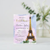 Vrijgezellenfeest Parijs Kaart (Staand voorkant)