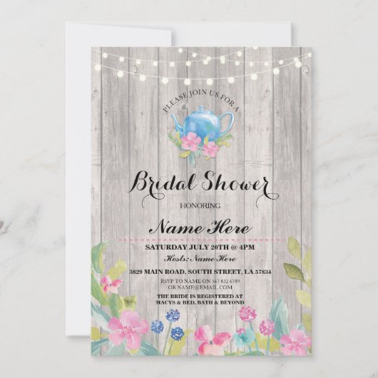 vrijgezellenfeest Partij bijtende theepot Kaart (Voorkant)