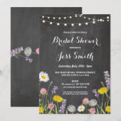 vrijgezellenfeest Partij bijtende wilde bloemen ui Kaart (Voorkant / Achterkant)