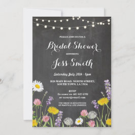 vrijgezellenfeest Partij bijtende wilde bloemen ui Kaart