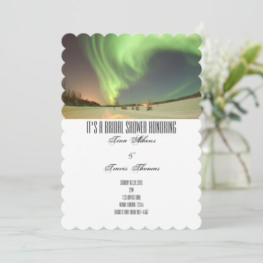 Vrijgezellenfeest Partij Noordelijke Lichtgasten Kaart (Staand voorkant)