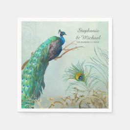 Vrijgezellenfeest Partij  Pauw Tree Branch Servet