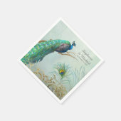 Vrijgezellenfeest Partij  Pauw Tree Branch Servet (Hoek)