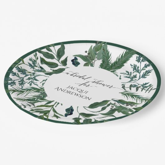 vrijgezellenfeest-partij | Smaragdbossen Papieren Bordje (Gekanteld)