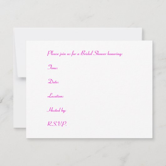 Vrijgezellenfeest Partij Uitnodigingen gepersonali (Achterkant)