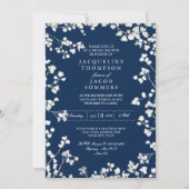 Vrijgezellenfeest Party Baby's Breath Flower Wreat Kaart (Voorkant)