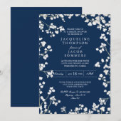 Vrijgezellenfeest Party Baby's Breath Flower Wreat Kaart (Voorkant / Achterkant)