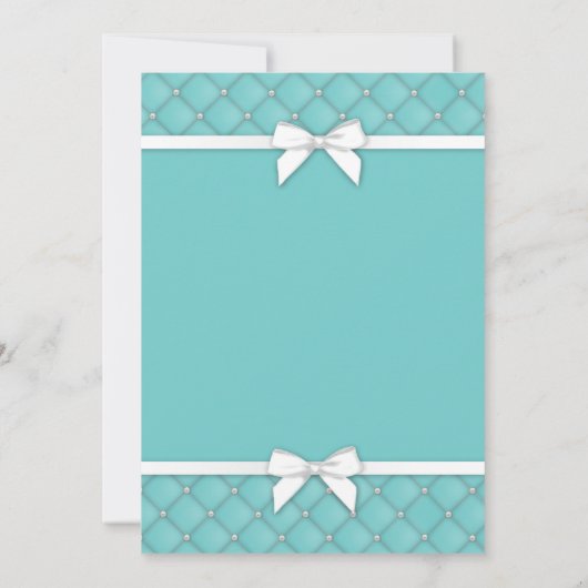 Vrijgezellenfeest Party Blauw Zwart Jurk Parels Ui Kaart (Achterkant)