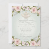 Vrijgezellenfeest Party Blush Roos Succulent Leaf  Kaart (Voorkant)