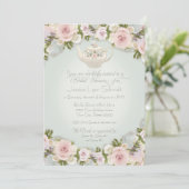 Vrijgezellenfeest Party Blush Roos Succulent Leaf  Kaart (Staand voorkant)