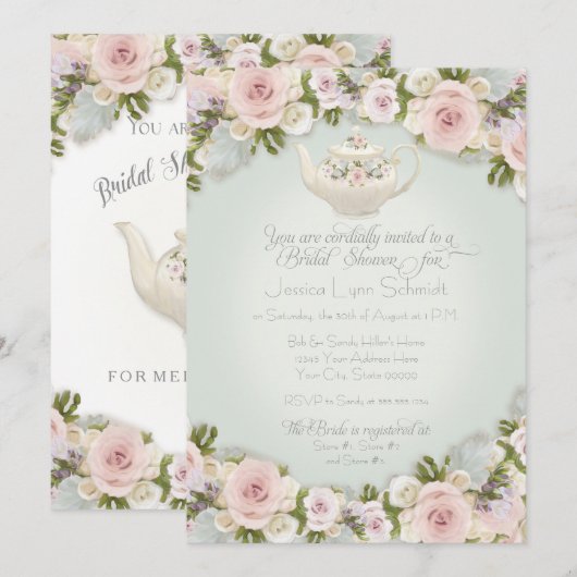 Vrijgezellenfeest Party Blush Roos Succulent Leaf  Kaart (Voorkant / Achterkant)