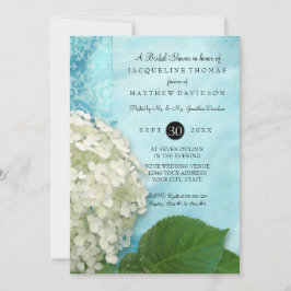 Vrijgezellenfeest Party Damask Witte Hydrangea Blo Kaart