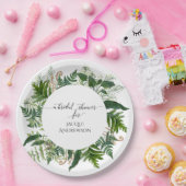 vrijgezellenfeest Party Ferns | Smaragdbossen Papieren Bordje (Feest)