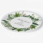 vrijgezellenfeest Party Ferns | Smaragdbossen Papieren Bordje (Gekanteld)