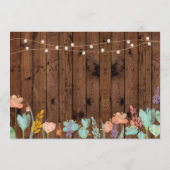 vrijgezellenfeest Party Floral Itinerary Bachelore Programmakaart (Achterkant)