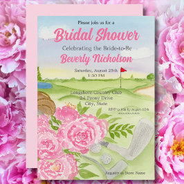 Vrijgezellenfeest Party pioenen op golfbaan Kaart