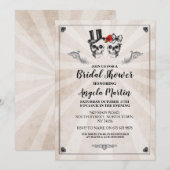 Vrijgezellenfeest Party Roos Schedel Halloween Uit Kaart (Voorkant / Achterkant)