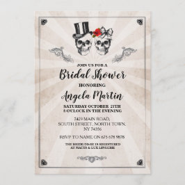 Vrijgezellenfeest Party Roos Schedel Halloween Uit Kaart