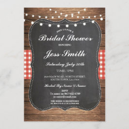 Vrijgezellenfeest Party Rustic Burlap Red Wood Uit Kaart