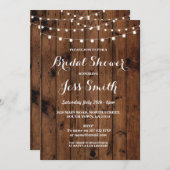 Vrijgezellenfeest Party Rustiek Elegant Hout Uitno Kaart (Voorkant / Achterkant)