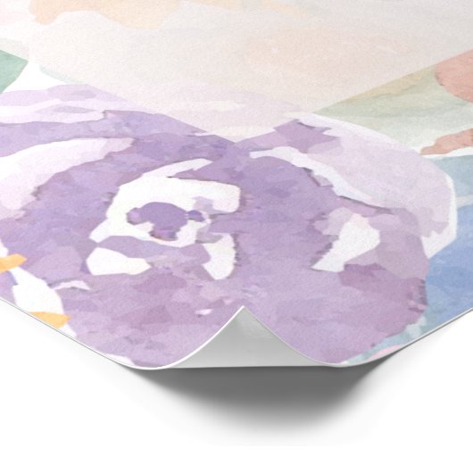 Vrijgezellenfeest Party Teken of Baby shower Poster (Hoek)