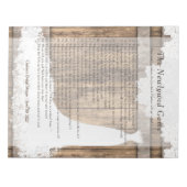 Vrijgezellenfeest Pas getrouwd Game - Rustic Wood  Notitieblok (Voorkant)