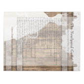 Vrijgezellenfeest Pas getrouwd Game - Rustic Wood  Notitieblok (Voorkant)