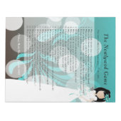 Vrijgezellenfeest Pas getrouwd Game - Turquoise &  Notitieblok (Voorkant)