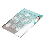 Vrijgezellenfeest Pas getrouwd Game - Turquoise &  Notitieblok (Schuin)