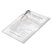 Vrijgezellenfeest Pas getrouwd Game - White Glitte Notitieblok (Schuin)