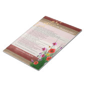 Vrijgezellenfeest Pas getrouwd Game - Wilde bloeme Notitieblok (Schuin)